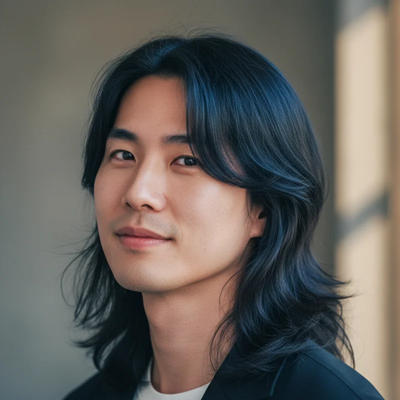 2026년 30대 남자 장발 직모 이중턱 커버 추천 헤어스타일