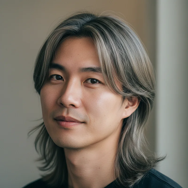 2026년 30대 남자 긴머리 반곱슬 넓은 이마 커버 추천 헤어스타일