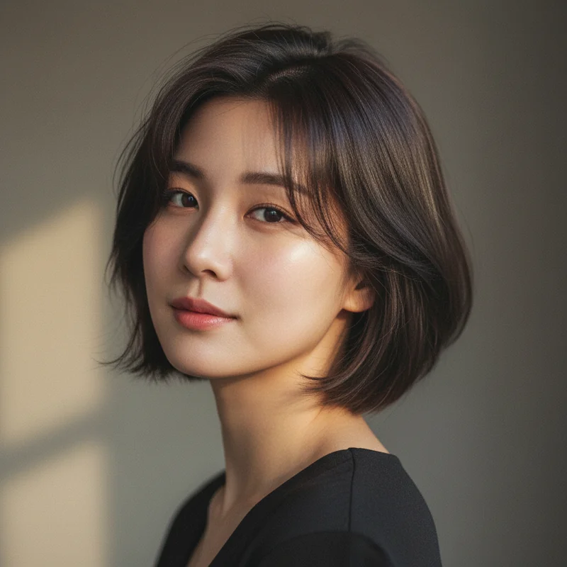 2025년 20대 여자 단발 반곱슬 이중턱 커버 추천 헤어스타일