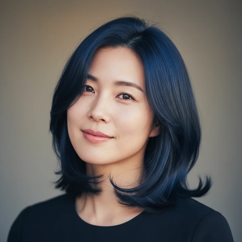 2026년 40대 여자 중단발 직모 넓은 이마 커버 추천 헤어스타일