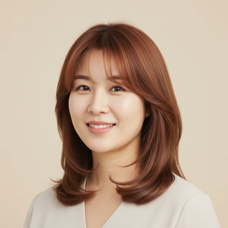 2025년 30대 여자 중단발 직모 M자 커버 추천 헤어스타일