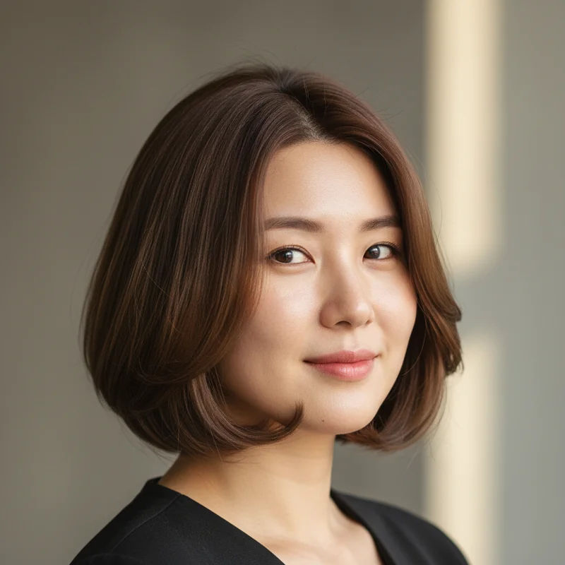 2025년 40대 여자 숏컷 반곱슬 통통한 체형 커버 추천 헤어스타일