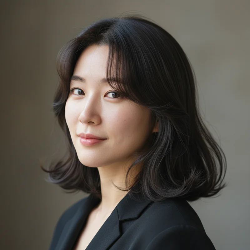 2026년 30대 여자 중단발 반곱슬 광대 커버 추천 헤어스타일