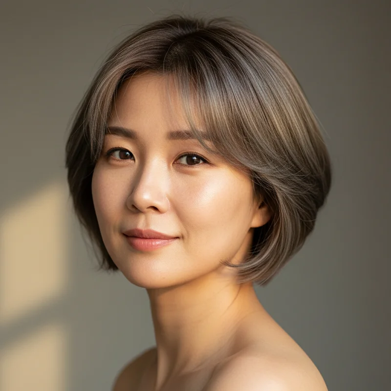 2026년 40대 여자 짧은머리 반곱슬 넓은 이마 커버 추천 헤어스타일