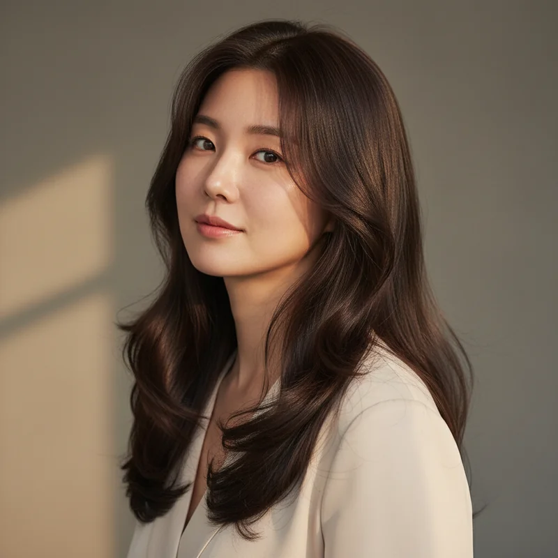 2026년 30대 여자 긴머리 반곱슬 낮은 코 커버 추천 헤어스타일