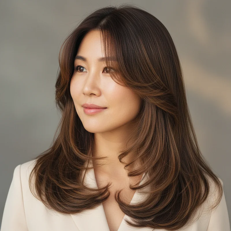 2026년 40대 여자 긴머리 직모 볼살 커버 추천 헤어스타일