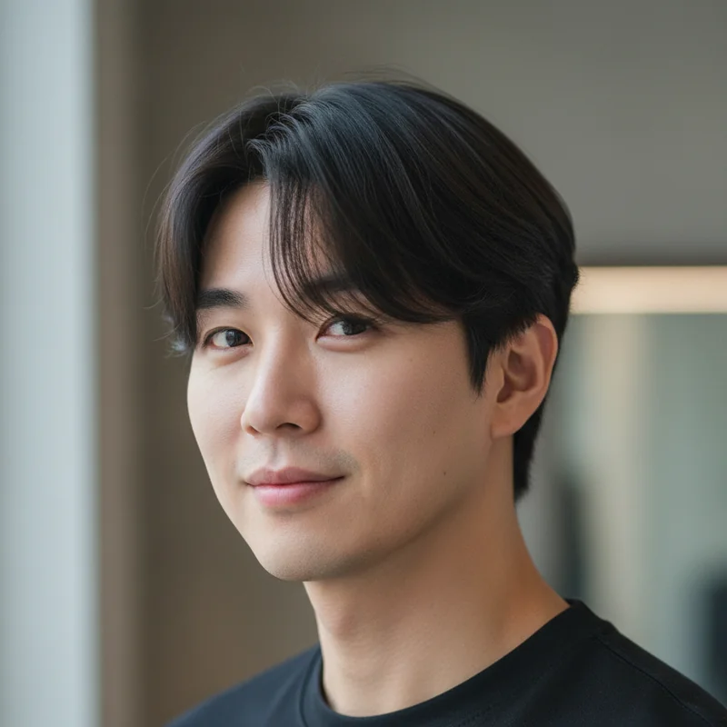 2026년 30대 남자 단발 직모 이중턱 커버 추천 헤어스타일