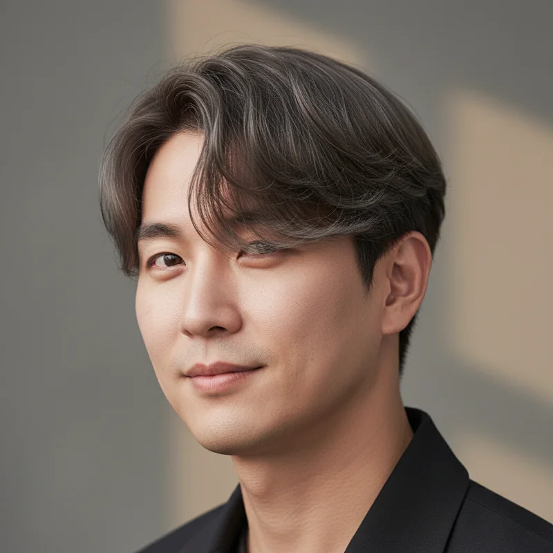 2026년 30대 남자 단발 반곱슬 낮은 코 커버 추천 헤어스타일