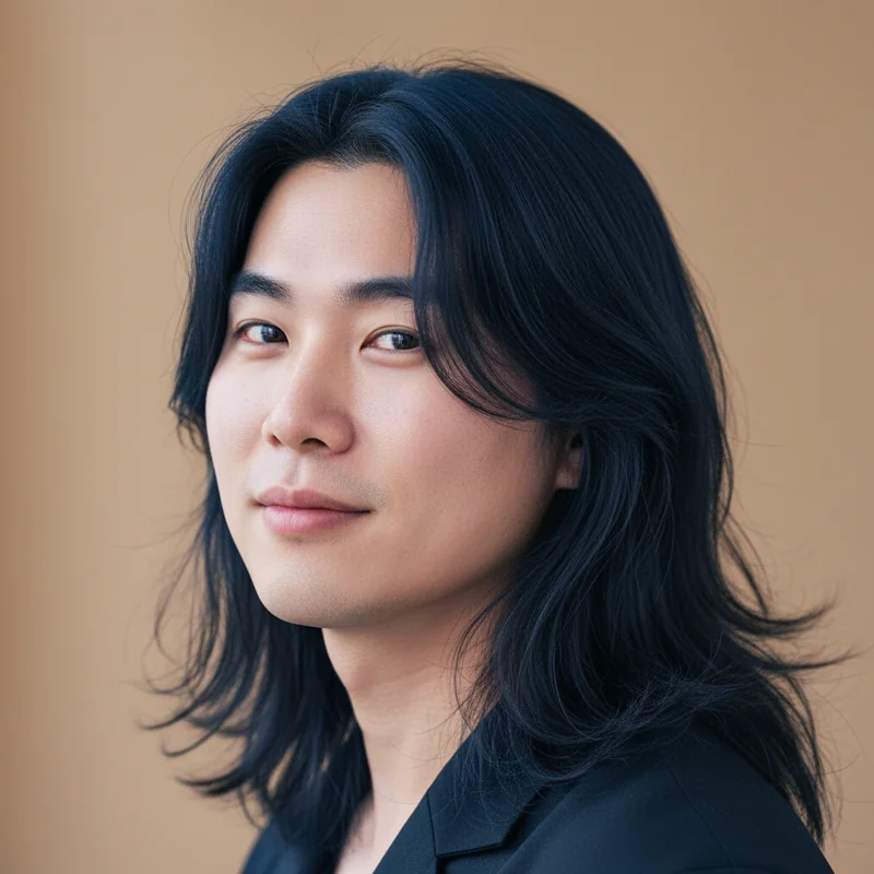 2026년 50대 남자 긴머리 반곱슬 통통한 체형 커버 추천 헤어스타일