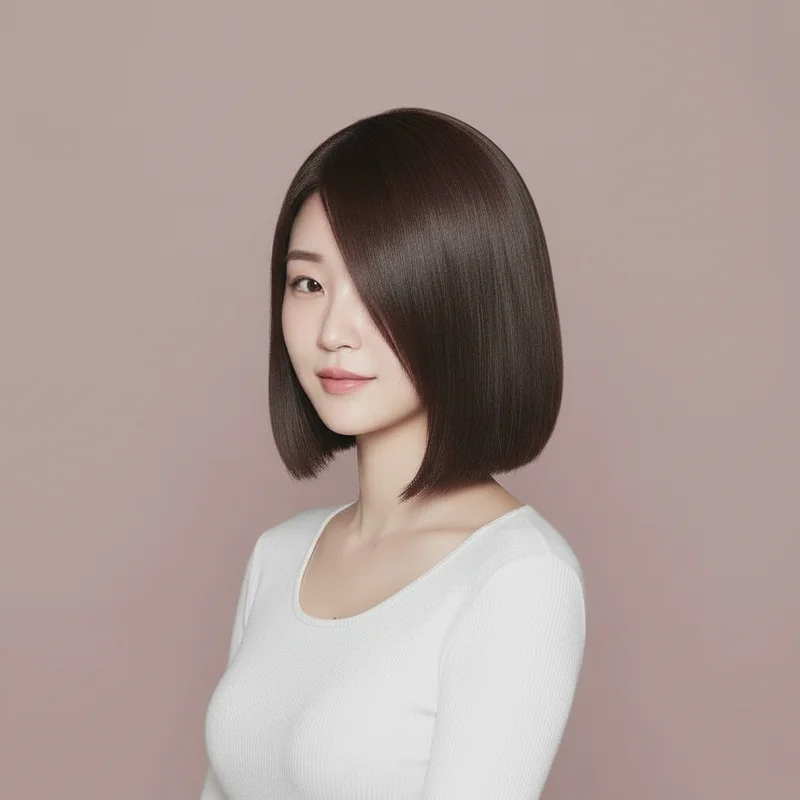 2025년 20대 여자 단발 직모 낮은 코 커버 추천 헤어스타일