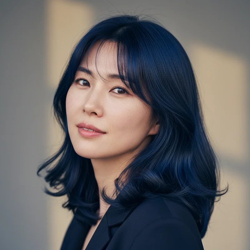 2026년 40대 여자 중단발 반곱슬 넓은 이마 커버 추천 헤어스타일