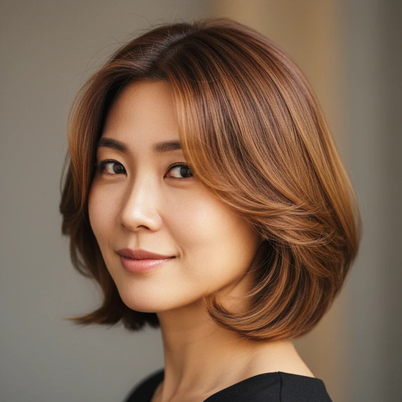 2026년 50대 여자 단발 반곱슬 사각턱 커버 추천 헤어스타일