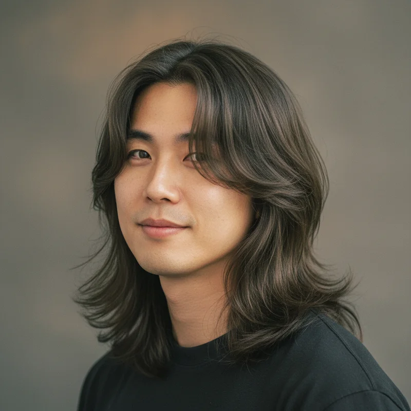 2026년 30대 남자 장발 반곱슬 넓은 이마 커버 추천 헤어스타일