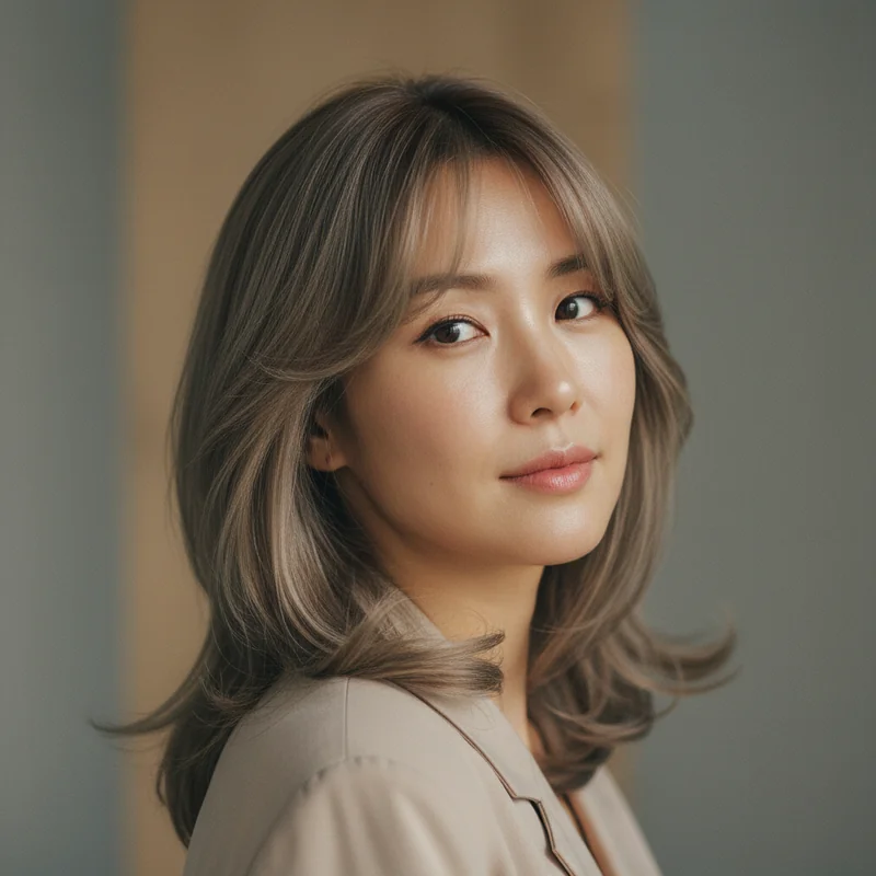 2026년 60대 여자 중단발 반곱슬 광대 커버 추천 헤어스타일