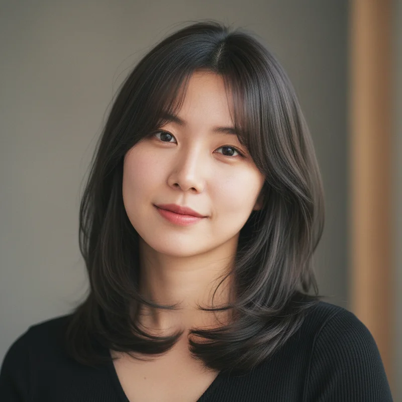 2025년 10대 여자 중단발 직모 사각턱 커버 추천 헤어스타일