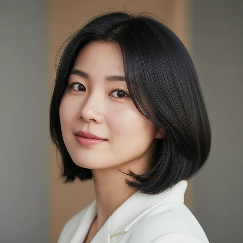 2026년 30대 여자 단발 반곱슬 이중턱 커버 추천 헤어스타일