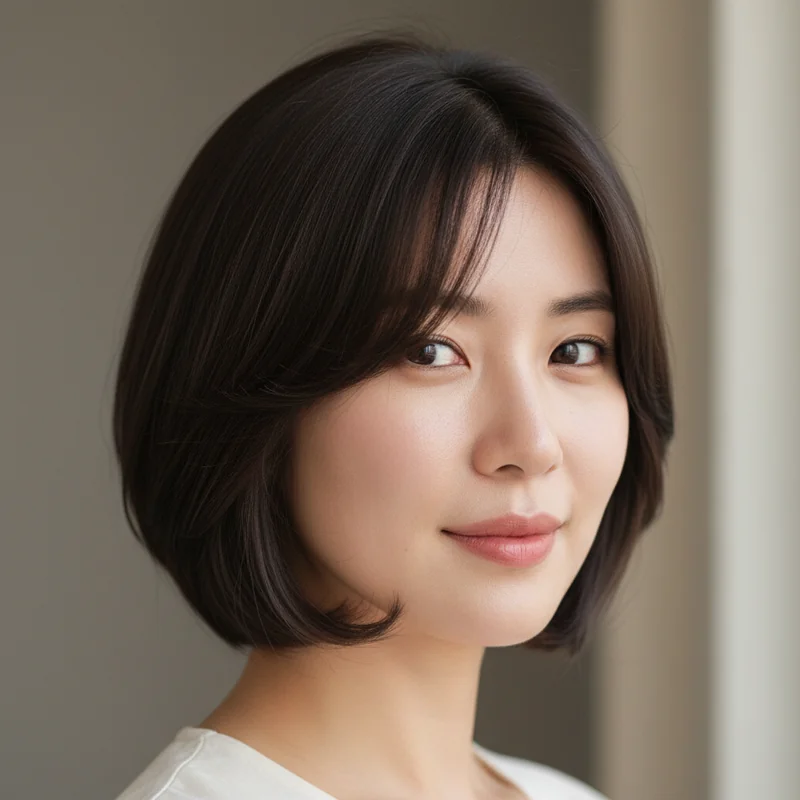 2026년 50대 여자 짧은머리 반곱슬 광대 커버 추천 헤어스타일