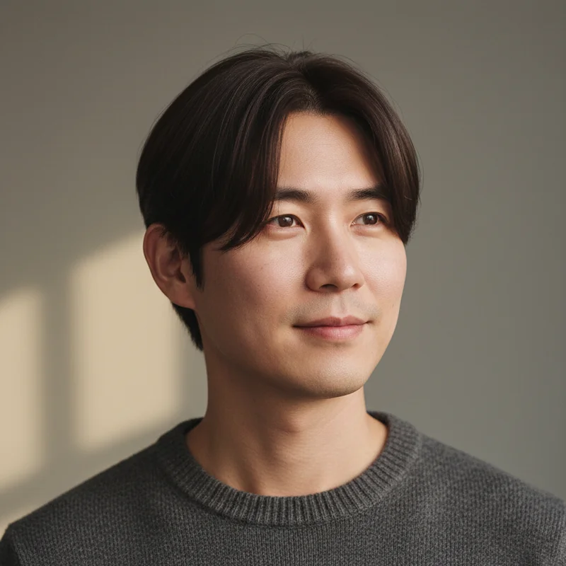 2025년 40대 남자 단발 반곱슬 M자 커버 추천 헤어스타일