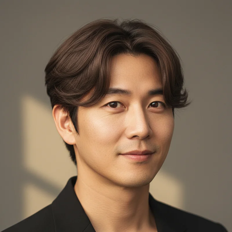 2026년 40대 남자 단발 반곱슬 사각턱 커버 추천 헤어스타일