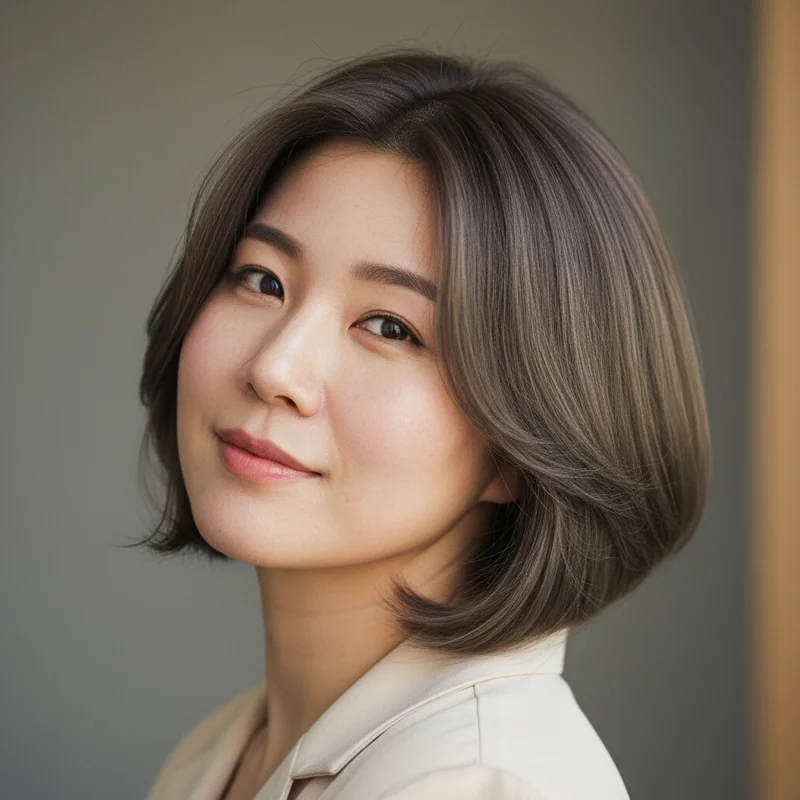 2026년 40대 여자 단발 직모 통통한 체형 커버 추천 헤어스타일