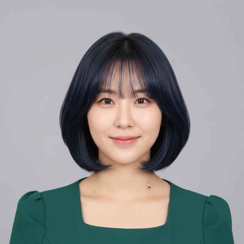 2025년 20대 여자 숏컷 직모 넓은 이마 커버 추천 헤어스타일