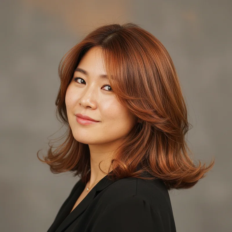 2026년 40대 여자 중단발 반곱슬 볼살 커버 추천 헤어스타일