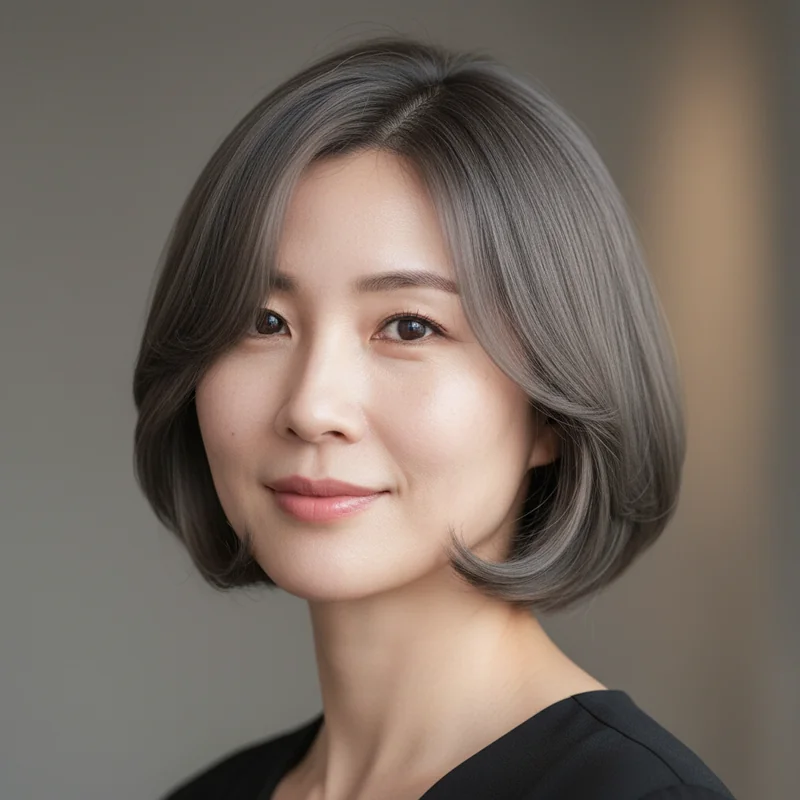 2026년 50대 여자 짧은머리 직모 M자 커버 추천 헤어스타일