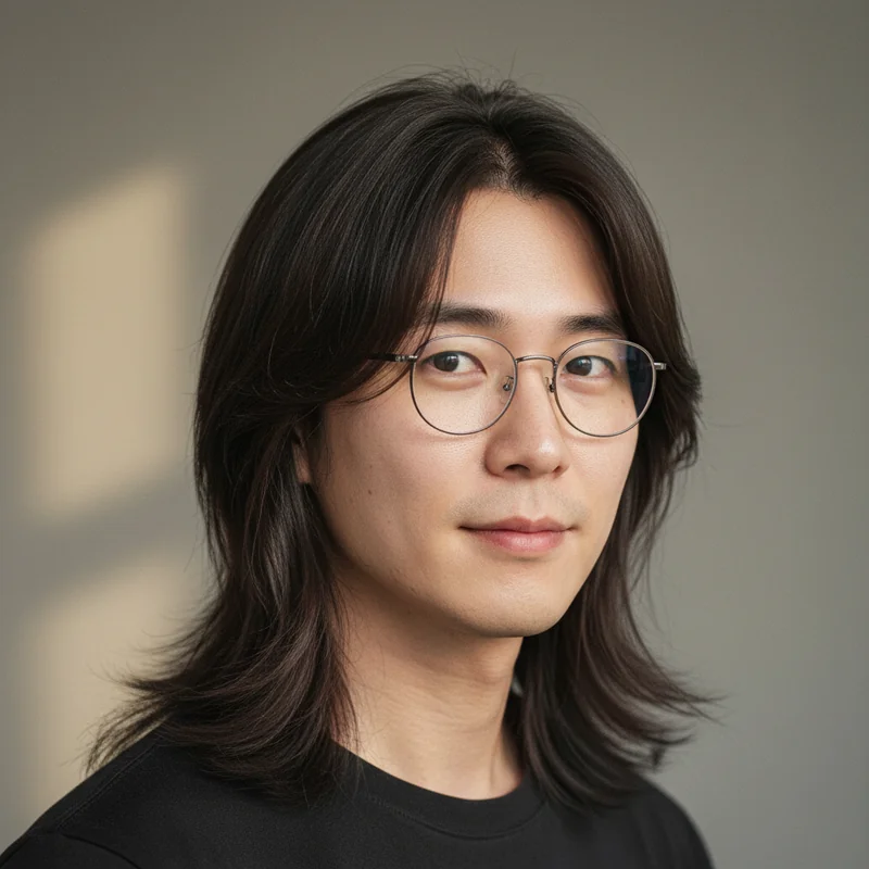 2026년 50대 남자 긴머리 직모 넓은 이마 커버 추천 헤어스타일