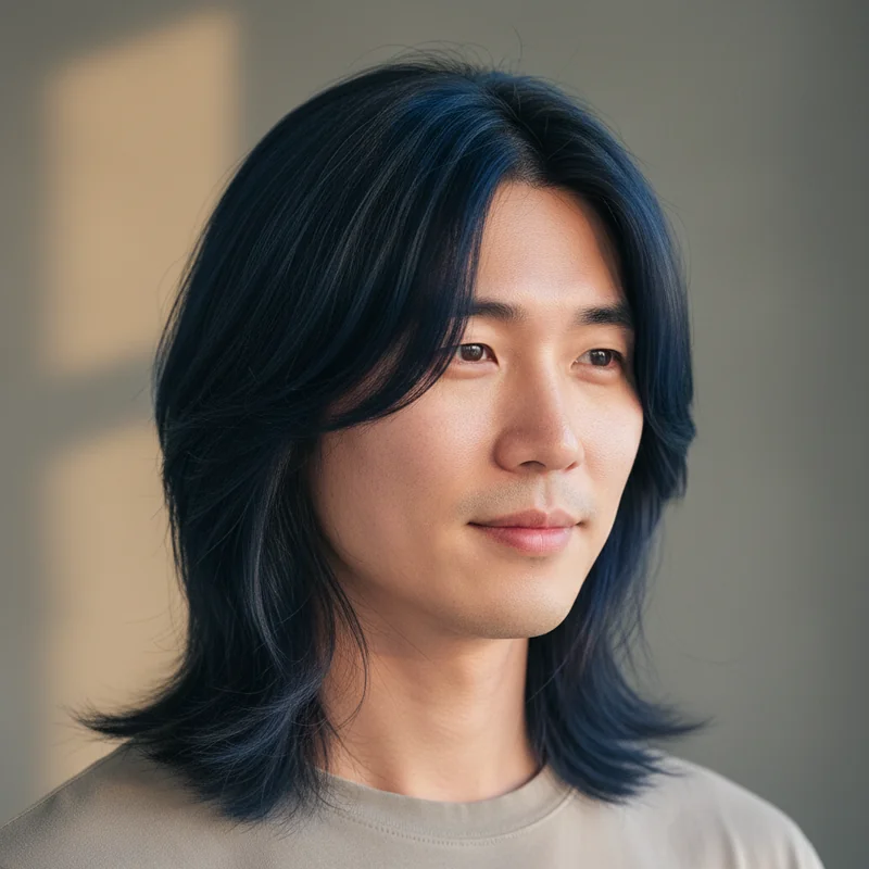 2026년 30대 남자 긴머리 반곱슬 광대 커버 추천 헤어스타일