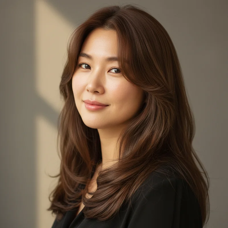 2026년 60대 여자 긴머리 반곱슬 통통한 체형 커버 추천 헤어스타일