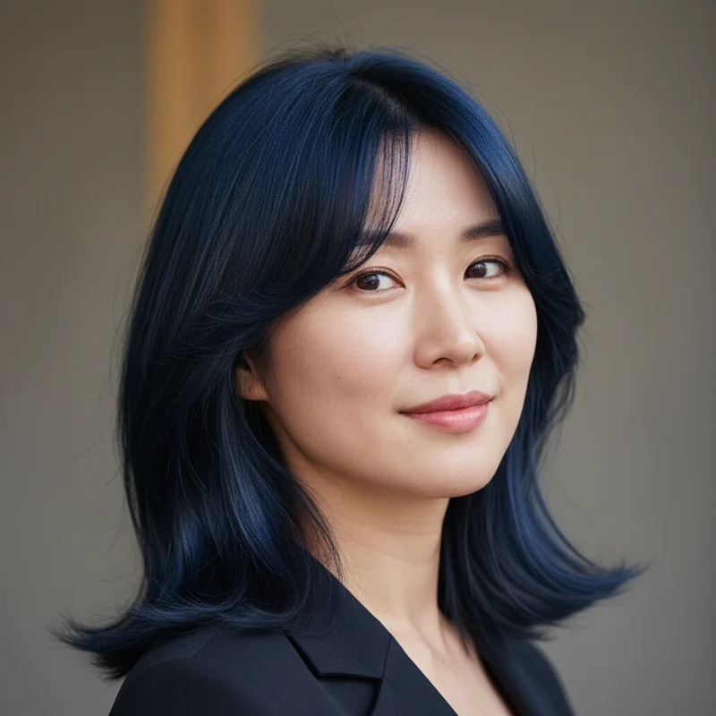 2026년 50대 여자 중단발 반곱슬 넓은 이마 커버 추천 헤어스타일