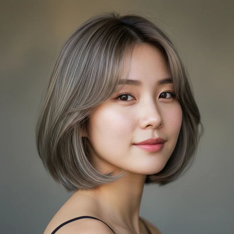 2025년 10대 여자 단발 곱슬 넓은 이마 커버 추천 헤어스타일