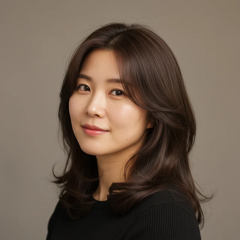 2026년 40대 여자 중단발 직모 사각턱 커버 추천 헤어스타일