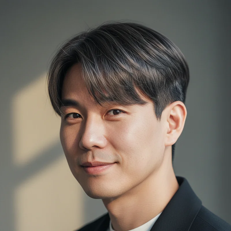 2026년 40대 남자 숏컷 직모 넓은 이마 커버 추천 헤어스타일