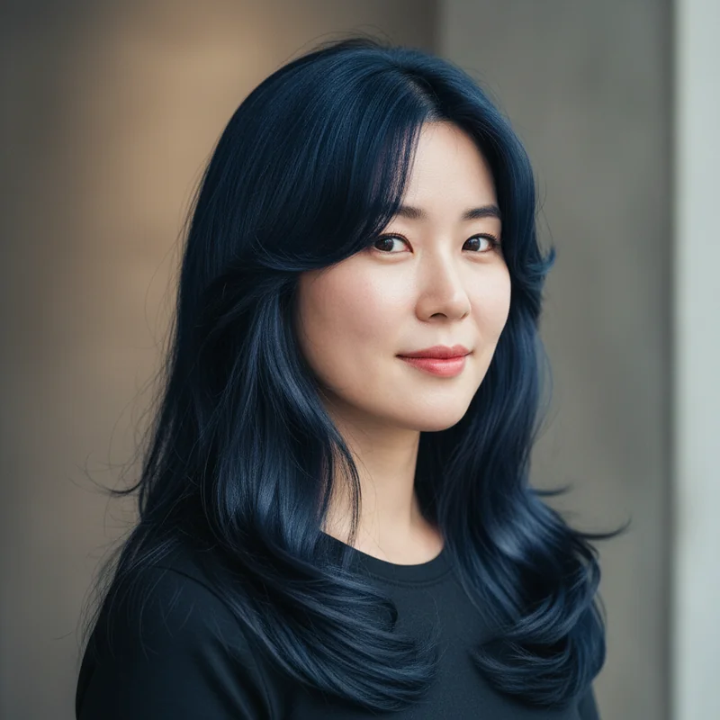 2026년 40대 여자 긴머리 반곱슬 광대 커버 추천 헤어스타일