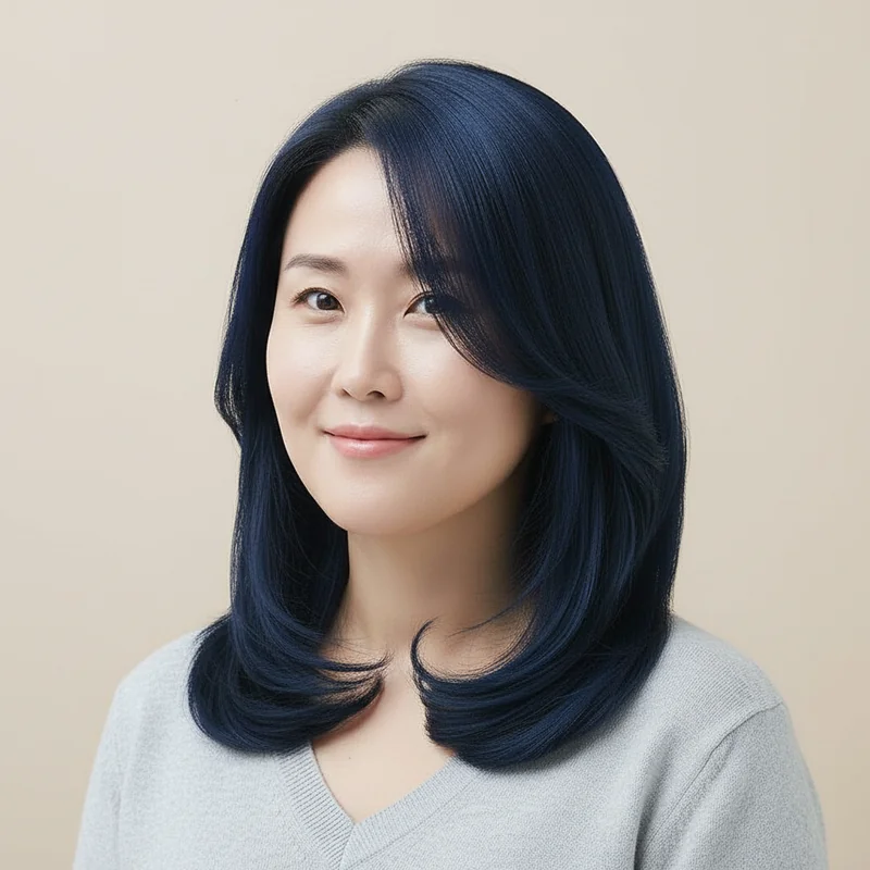 2025년 40대 여자 중단발 직모 추천 헤어스타일