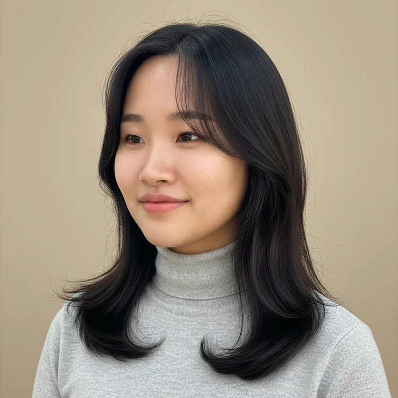 2025년 20대 여자 중단발 반곱슬 볼살 커버 추천 헤어스타일