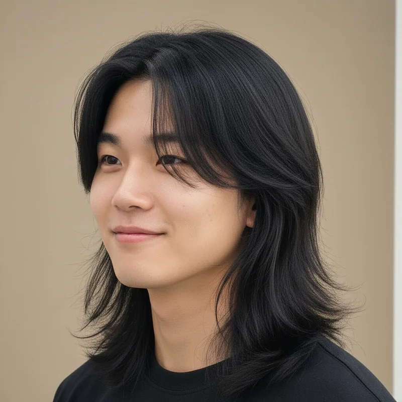 2025년 10대 남자 긴머리 직모 넓은 이마 커버 추천 헤어스타일