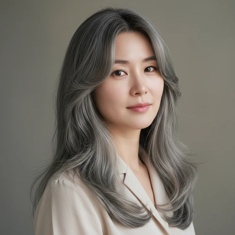 2025년 30대 여자 긴머리 반곱슬 낮은 코 커버 추천 헤어스타일