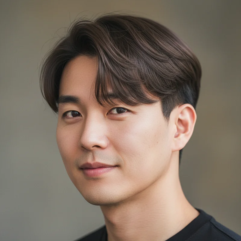 2026년 40대 남자 숏컷 반곱슬 넓은 이마 커버 추천 헤어스타일