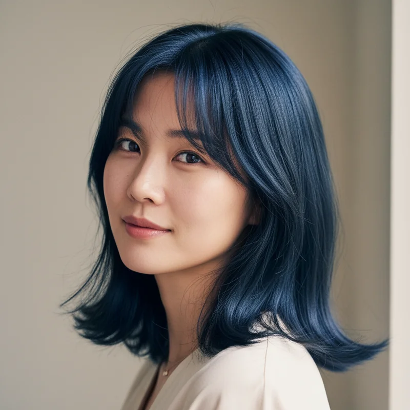 2026년 50대 여자 중단발 직모 넓은 이마 커버 추천 헤어스타일