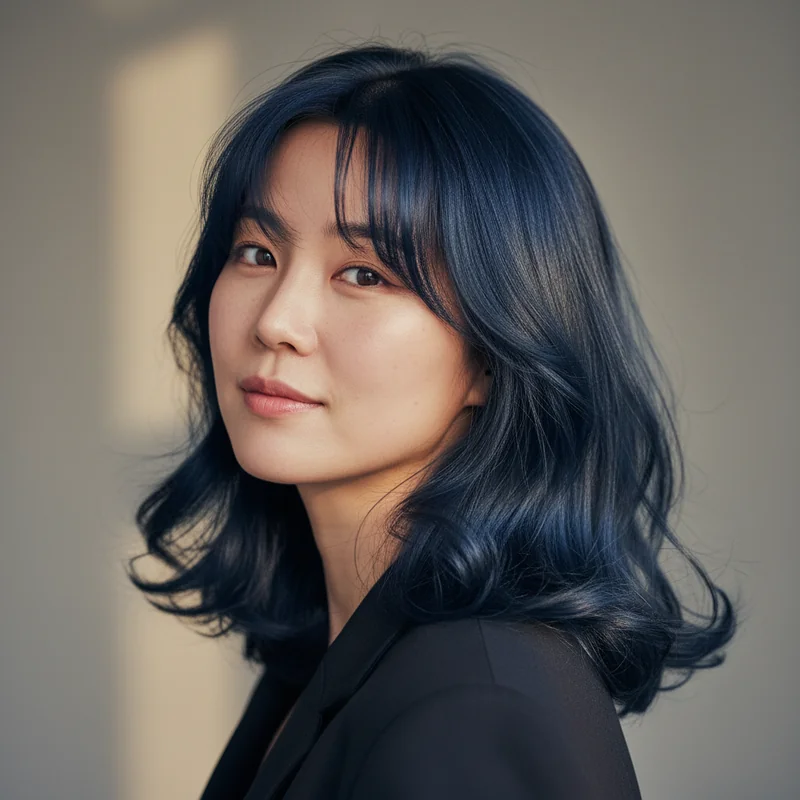 2026년 40대 여자 중단발 반곱슬 광대 커버 추천 헤어스타일