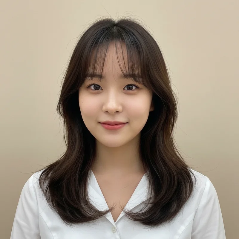 2025년 10대 여자 중단발 반곱슬 사각턱 커버 추천 헤어스타일