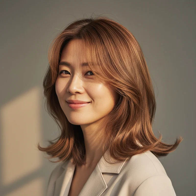 2026년 50대 여자 중단발 반곱슬 사각턱 커버 추천 헤어스타일