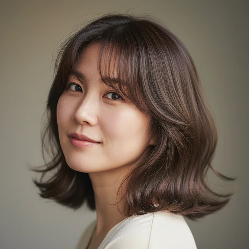 2026년 50대 여자 중단발 직모 추천 헤어스타일