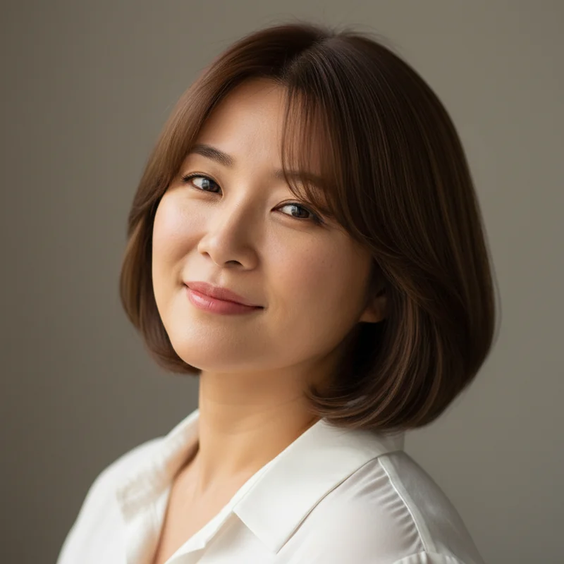 2026년 40대 여자 숏컷 직모 넓은 이마 커버 추천 헤어스타일