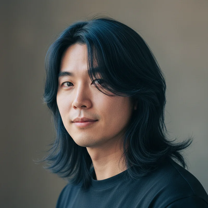 2025년 40대 남자 긴머리 반곱슬 추천 헤어스타일