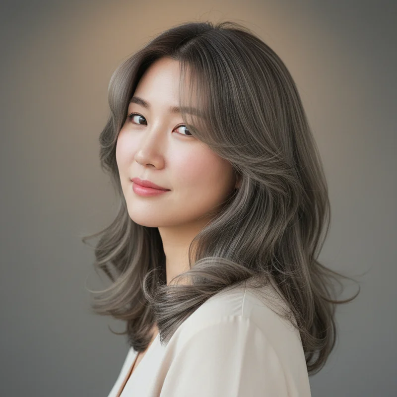 2025년 40대 여자 중단발 직모 통통한 체형 커버 추천 헤어스타일