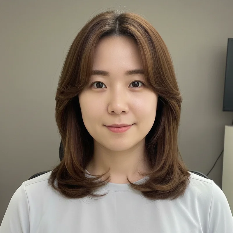 2025년 30대 여자 긴머리 곱슬 넓은 이마 커버 추천 헤어스타일
