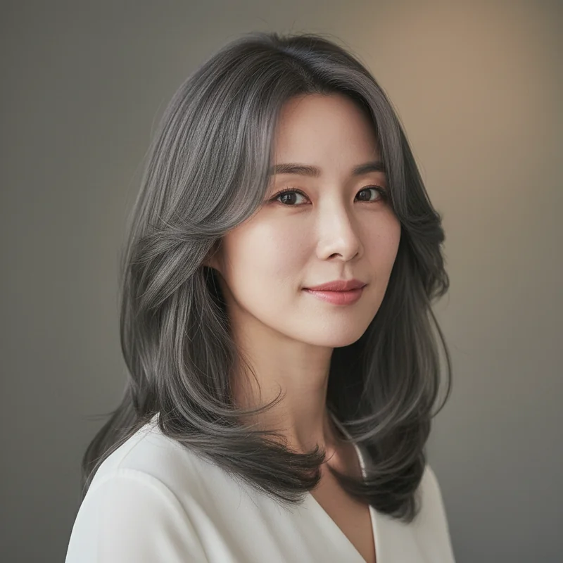 2026년 40대 여자 중단발 반곱슬 마른 체형 커버 추천 헤어스타일